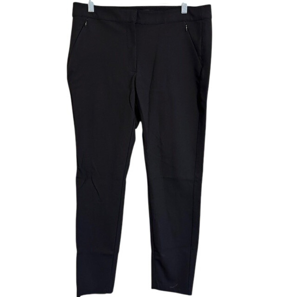 White House Black Market WHBM Women's Black Skinny Ankle Dress Pants 10 Career‎